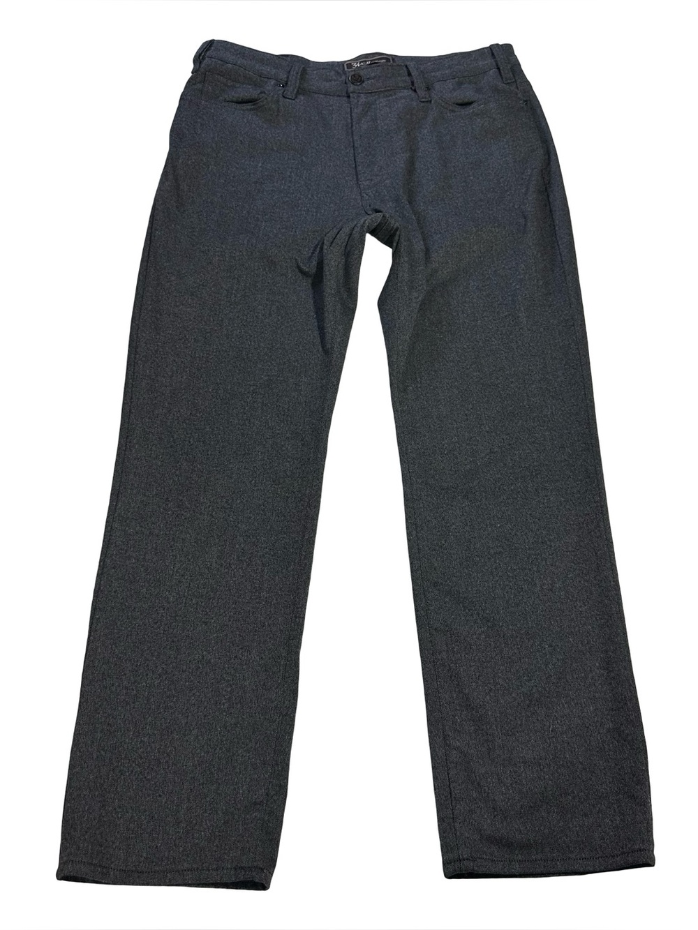 34 Heritage Charisma Pants Mens 38x32 Charcoal Grey Stretch Comfort Classic Cut